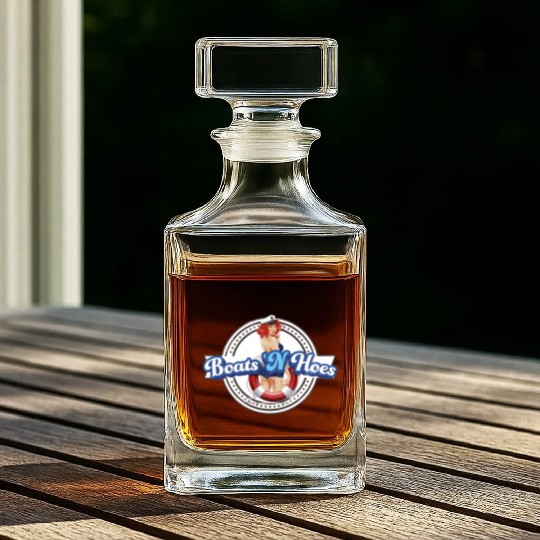 BOATS 'N HOES STEP BROTHERS SEXY LOGO Whiskey Decanters