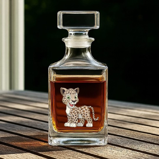 jaguar-cub-animal-wildlife Whiskey Decanters