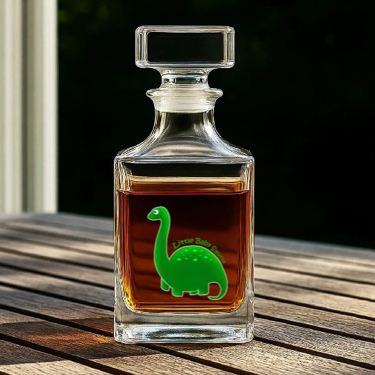 Green Little Baby Saurus Whiskey Decanters