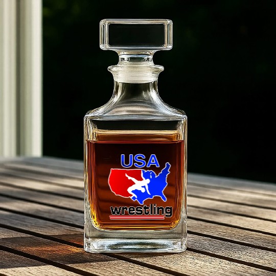 Team USA Wrestling Whiskey Decanters