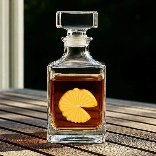 Lotus leaf Whiskey Decanters