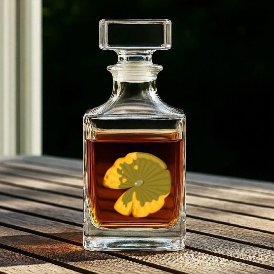 Lotus leaf Whiskey Decanters