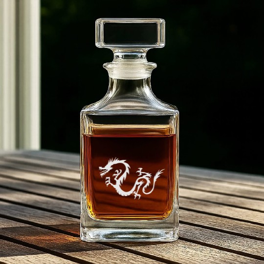 Chinese Dragon Whiskey Decanters