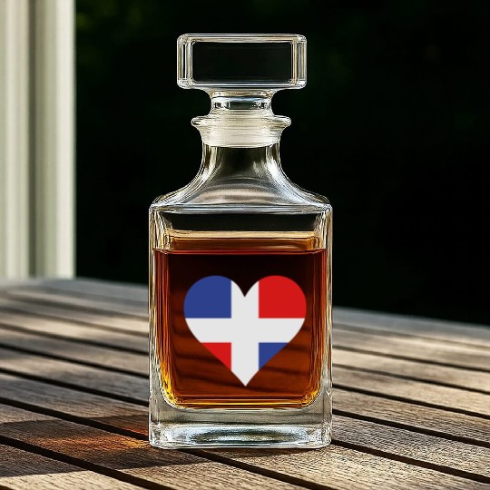 A Heart For The Dominican Republic Whiskey Decanters