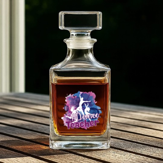 Dance Teacher Hashtag Whiskey Decanters