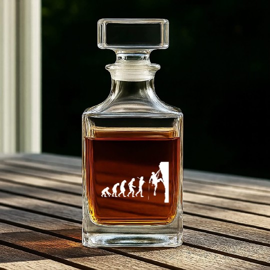 Climber Rock Climbing Climb Gift Christmas Whiskey Decanters