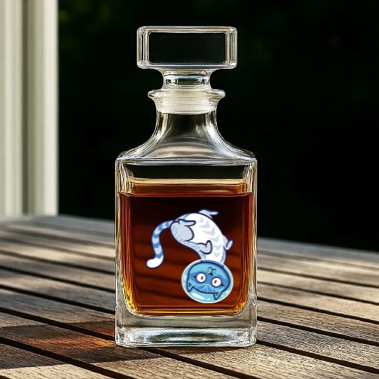 Space cat Whiskey Decanters