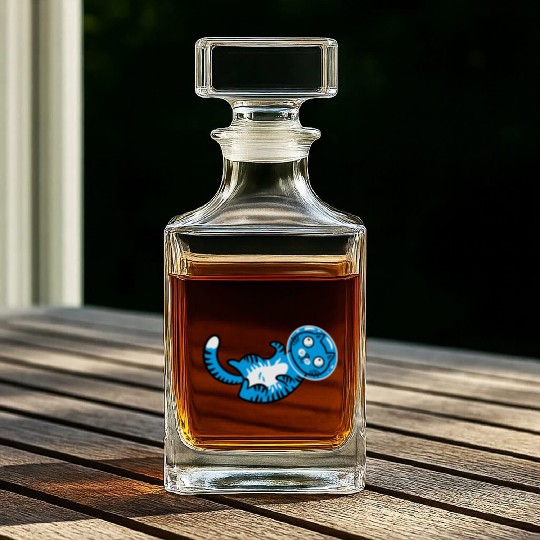 Space cat Whiskey Decanters