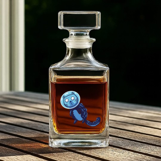 Space cat Whiskey Decanters
