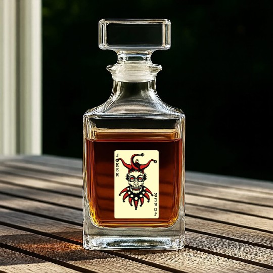 Joker Card Whiskey Decanters
