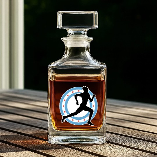 CHICAGO MARATHON 7 Whiskey Decanters