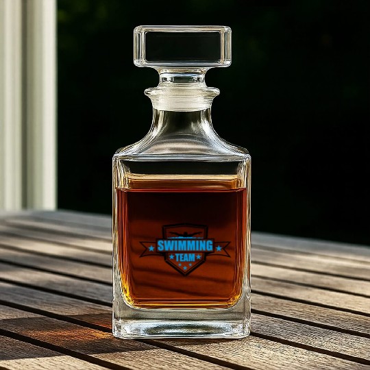 swimming team crew competition swim swimmer club t Whiskey Decanters