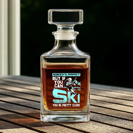 Skiing Whiskey Decanters