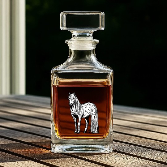 Appaloosa Horse Riding Present gift Pony Girl Whiskey Decanters