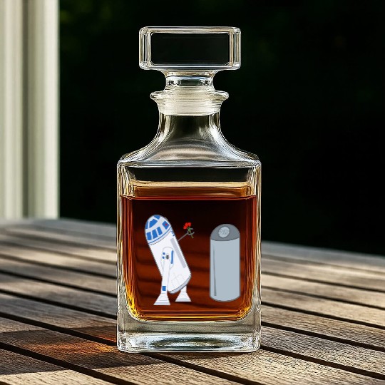 Confused R2D2 Whiskey Decanters