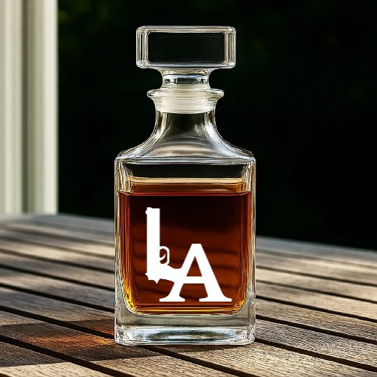 LA Dodgers Gun Los Angeles Hollywood California Whiskey Decanters
