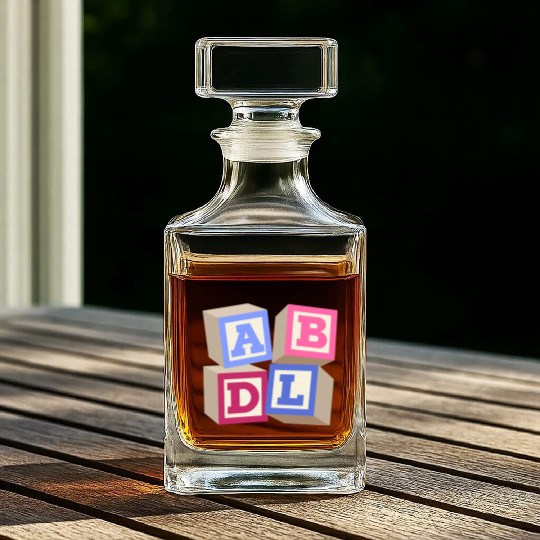 AB DL ageplay ABDL adult baby diaper baby Whiskey Decanters