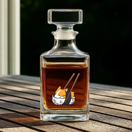Corgi Sushi Whiskey Decanters