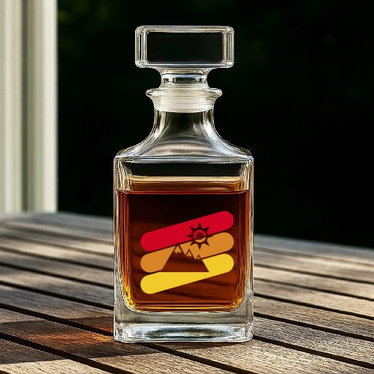 Mountains Mountain Mountaineering Whiskey Decanters