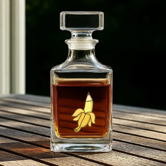 Banana pencil Whiskey Decanters