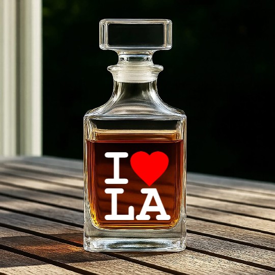 I Love LA Los Angeles Whiskey Decanters