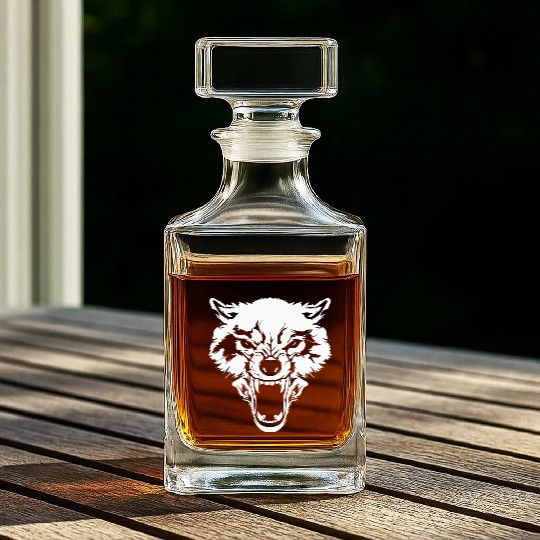 Wolf Bad Wolf Alpha Wolf Whiskey Decanters