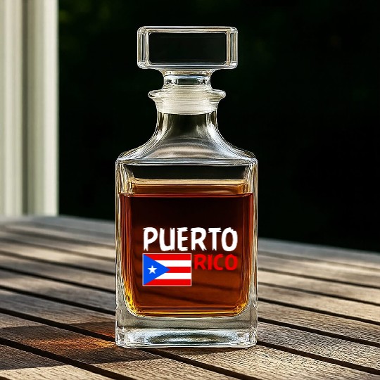 Puerto Rico Roots, Puerto Rican Flag, Puerto Rico Whiskey Decanters