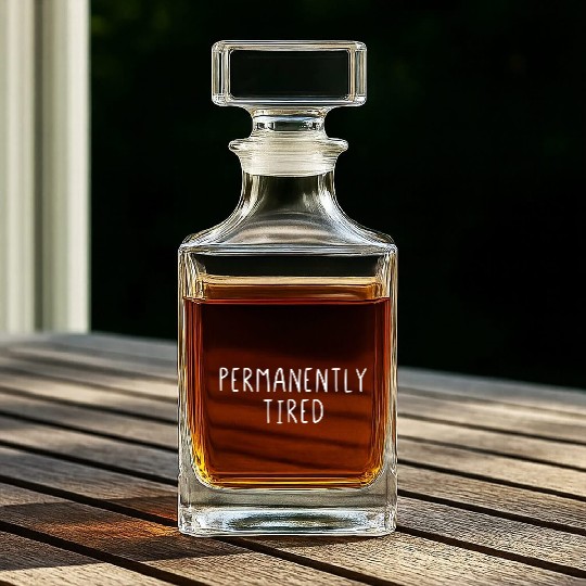 Permanently Tired Whiskey Decanters