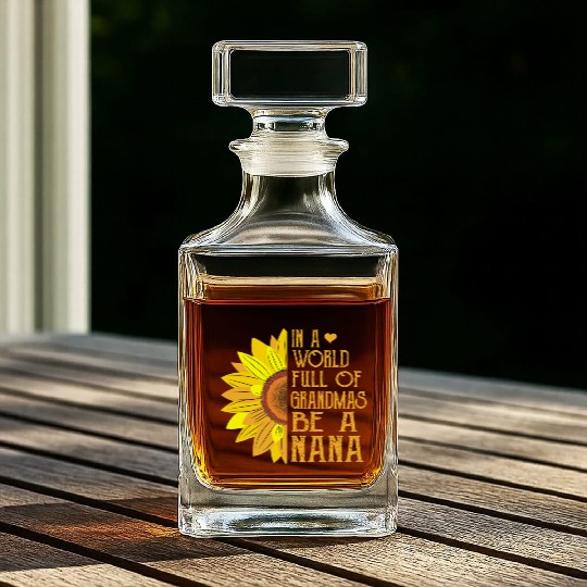 In A World Full Of Grandmas Be A Nana Whiskey Decanters