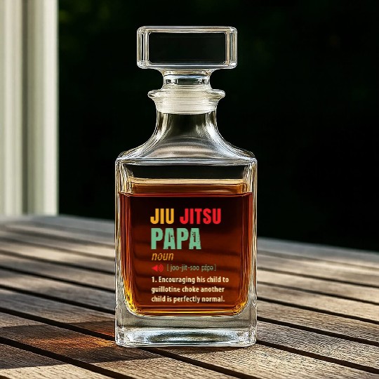 Funny Jiu Jitsu Whiskey Decanters - JiuJitsu - Papa Gift - Pap