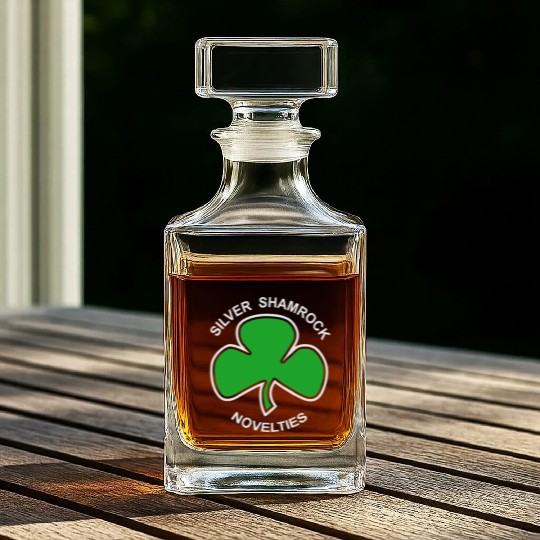 Silver Shamrock Novelties Whiskey Decanters