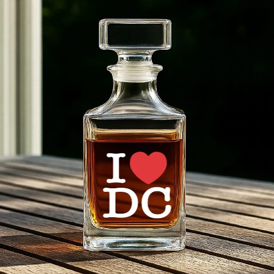 I Heart Dc Love District Of Columbia Whiskey Decanters Whiskey Decanters S