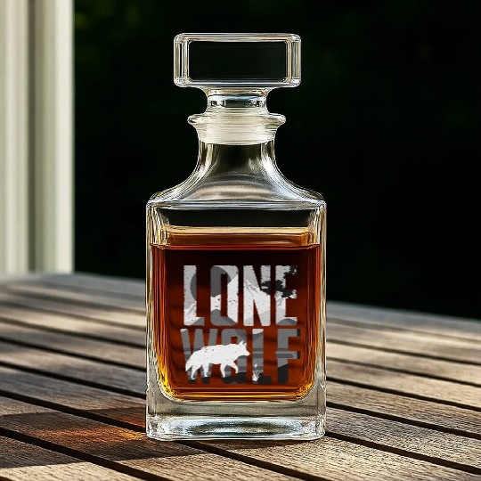 Lone Wolf Gift Whiskey Decanters