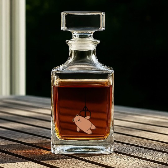 Teddy bear claw machine Whiskey Decanters