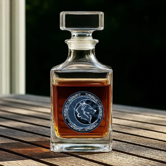 Wolf Moon Whiskey Decanters