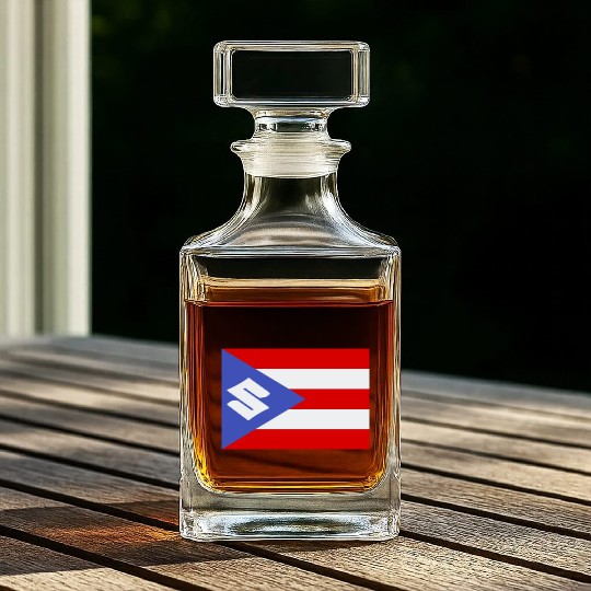 Suzuki Puerto Rico Flag Whiskey Decanters