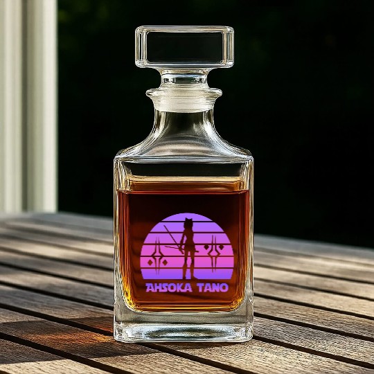 Ahsoka tano - Synthwave Whiskey Decanters
