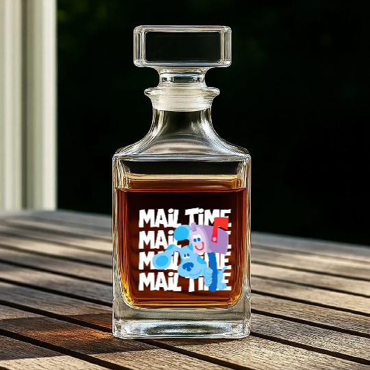 Mail Time With Blues Clues Whiskey Decanters