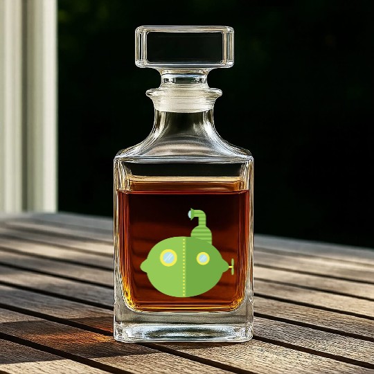 Submarine Lime Whiskey Decanters