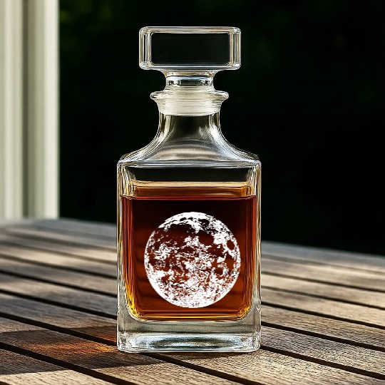 Full Moon Whiskey Decanters