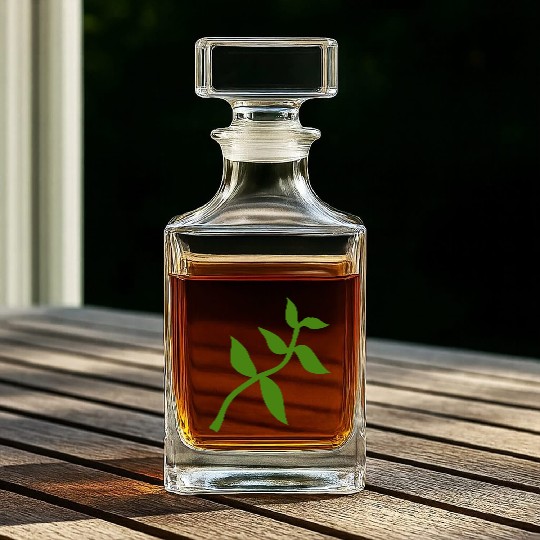 plant olive branch Whiskey Decanters