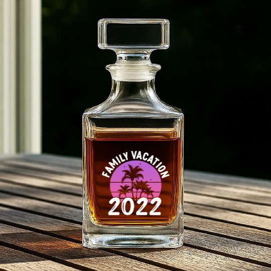 Family Vacation 2022 Whiskey Decanters