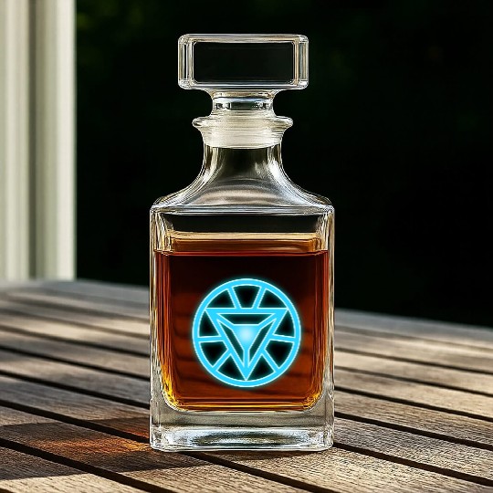 Arc Reactor Iron Man Whiskey Decanters