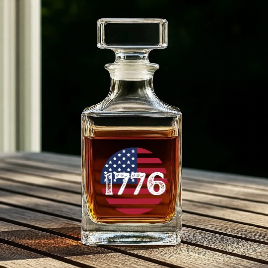 1776 - In US Flag Whiskey Decanters