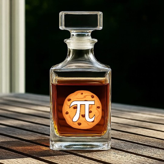 Math Pie Cookie Whiskey Decanters