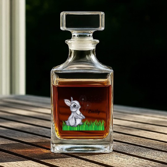 Bunny Name Gift Emily Whiskey Decanters