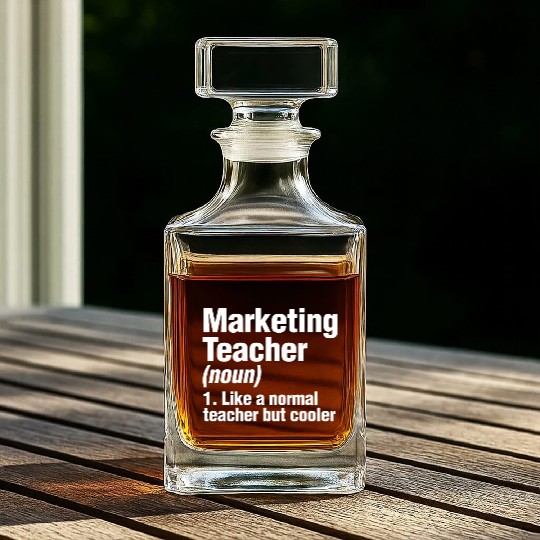 Marketing Teacher Definition College Business Prof Whiskey Decanters