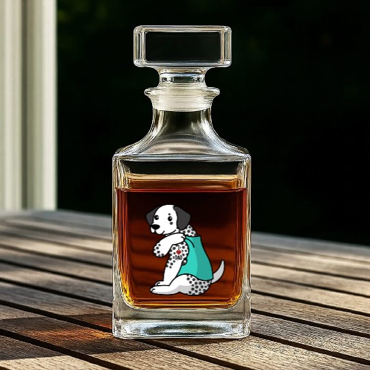 I Love Dad Dalmatian Whiskey Decanters