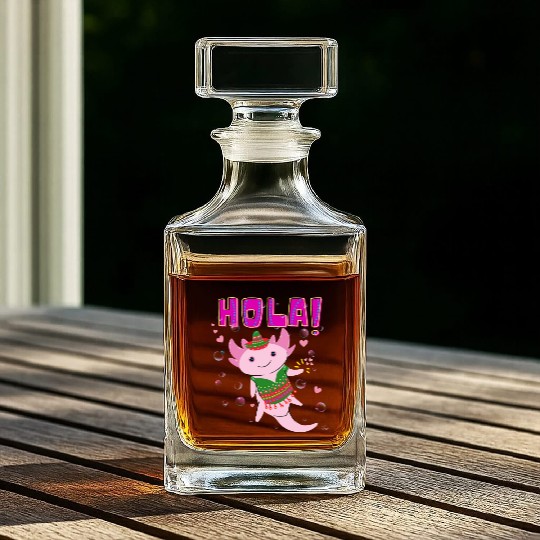 Hola Cute Axolotl - 6 Whiskey Decanters