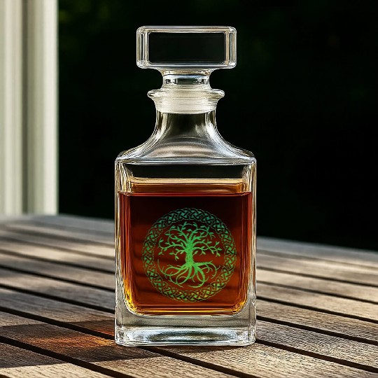 Celtic Tree of Life Whiskey Decanters